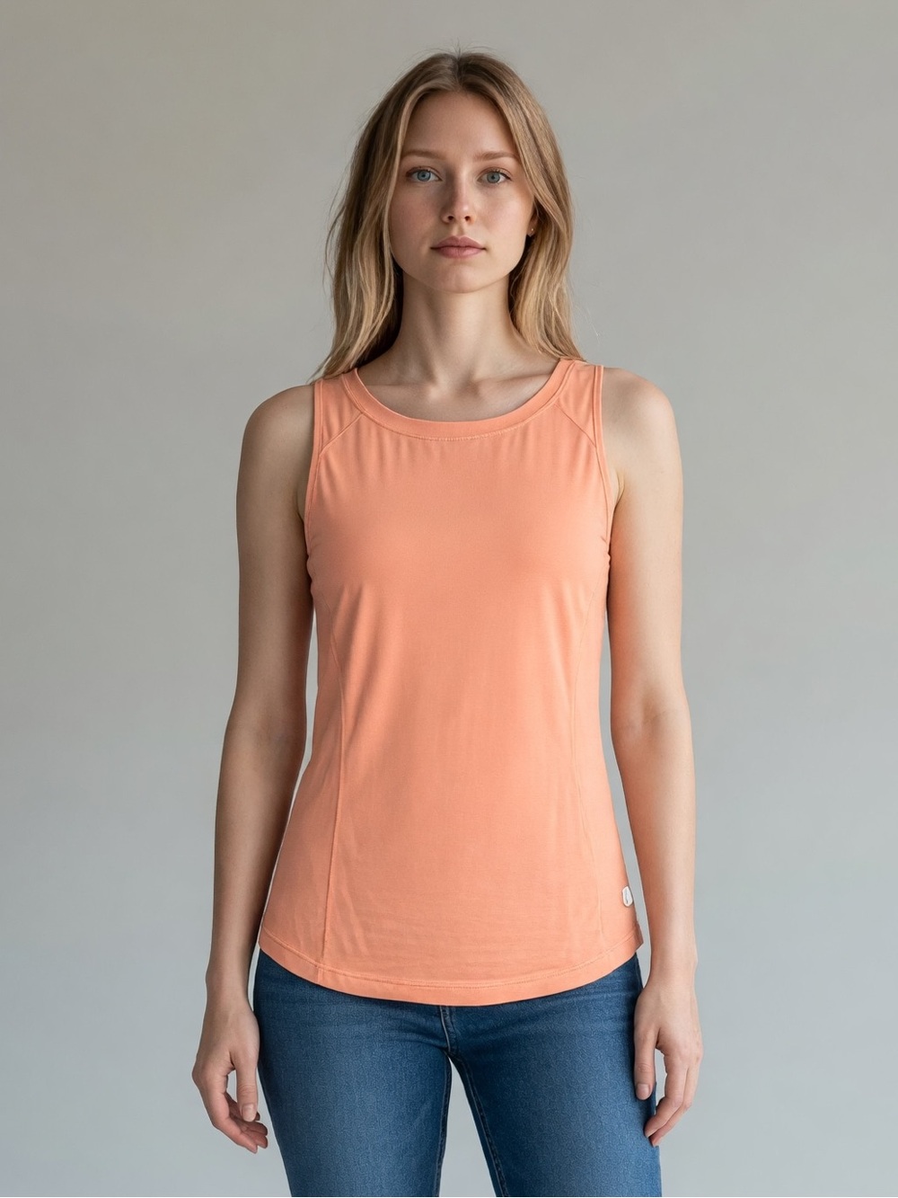 Lilly Pulitzer Luxletic Sleeveless Women's Active Tank Top in Peach. Athleisure